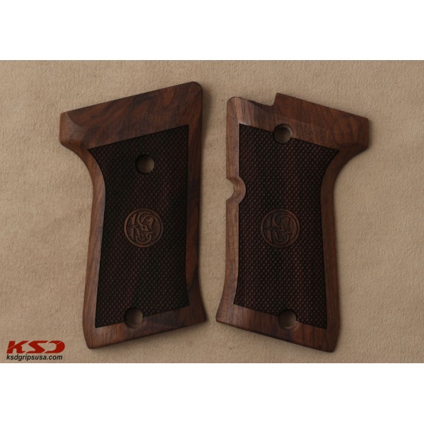 KSD Brand Beretta Compact Type M Compatible Walnut Grips Diamond	KSD-00329