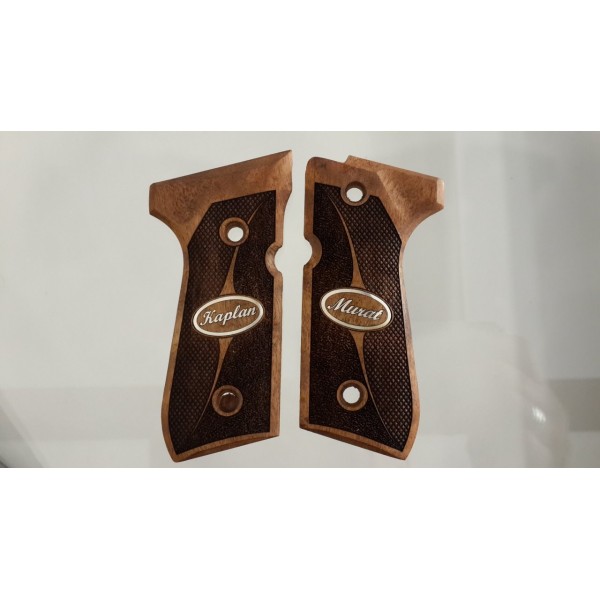 KSD Brand Beretta 92FS, 92A1, 92G, 92D, 96, M9 Compatible Walnut Custom Grip 	KSD-01384