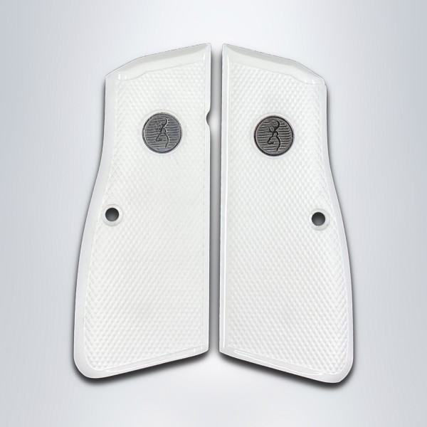 KSD Brand Browning MK3 Compatible White Acrylic Grips Diamond	KSD-01433